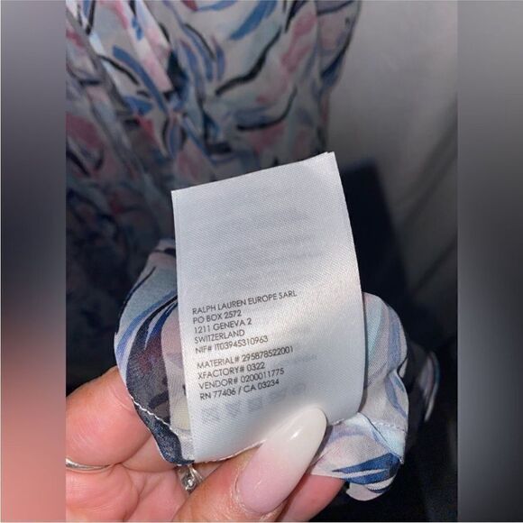 Club Monaco NWT Sheer Print Short Sleeve Wrap Maxi Dress Size 2 - Picture 10 of 11